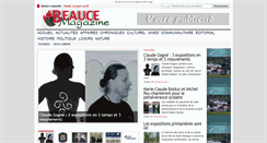 Desktop Screenshot of beaucemagazine.com